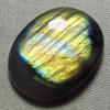 New Madagascar - LABRADORITE - Oval Cabochon Huge size - 30x39 mm Gorgeous Strong Multy Fire